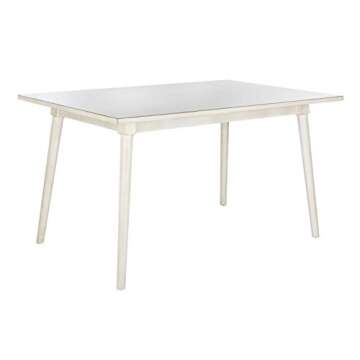 Stylish Safavieh Antique White Dining Table for Modern Homes