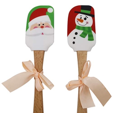 Fun Christmas Silicone Spatula Set for Holiday Baking