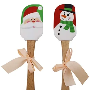 Fun Christmas Silicone Spatula Set for Holiday Baking