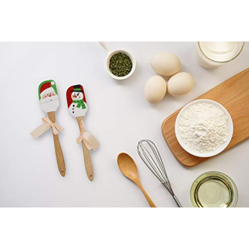 Fun Christmas Silicone Spatula Set for Holiday Baking