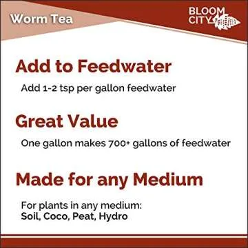 Bloom City Organic Worm Tea Concentrate Quart - Eco-Friendly
