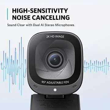Anker PowerConf C200 2K Webcam for High-Quality Video Calls