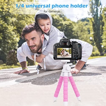 Affordable UBeesize Pink iPhone Tripod with Remote