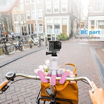 Affordable UBeesize Pink iPhone Tripod with Remote