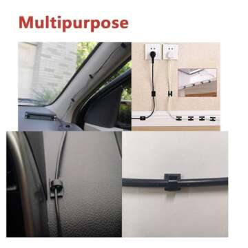 Yocice Cable Clips 60pcs Adhesive Cord Management Solution