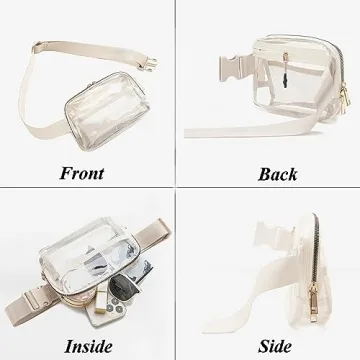 Clear Water Proof Fanny Pack for Concerts and Travel