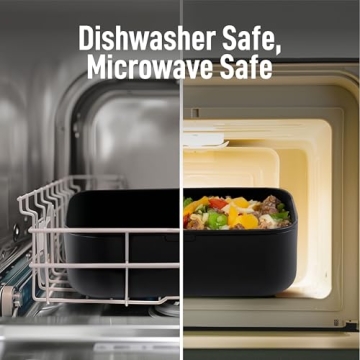 KARRICO Double Premium Bento Box, 67 fl oz BPA-Free - Black Stackable Lunch Box with Leak-Proof Lids & Dividers, Perfect for Christmas Meal Prep, Holiday Lunches & Portion Control