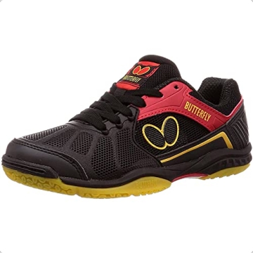Butterfly Men's Athletic Sneaker - Black - Superior Performance for Table Tennis Players