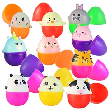 JOYIN Jumbo Easter Eggs Filled with Squishy Toys for Kids