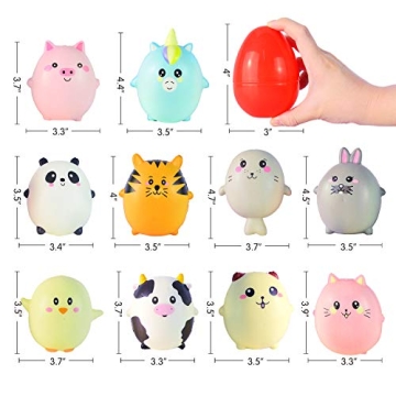 JOYIN Jumbo Easter Eggs Filled with Squishy Toys for Kids
