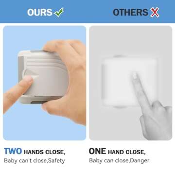 HelloPony 4Pack Sliding Door Lock with 36 Pack Must Use Clear Outlet Covers-Baby Proofing Window Locks-Proof Sliding Glass Door Lock, Patios Doors, Closet Doors-No Drilling Tools Needed …