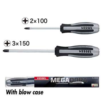 VESSEL MEGADORA IMPACTA 2PC SET - Tough, Ergonomic Tools