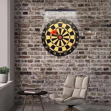 MIOBLUE LED Picture Lights with Remote, 16in Metal Battery Operated Picture Light,Rechargeable Display Lamp,Dimmable Dartboard Light with Timer for Frame Wall Portrait Art, 2Pack