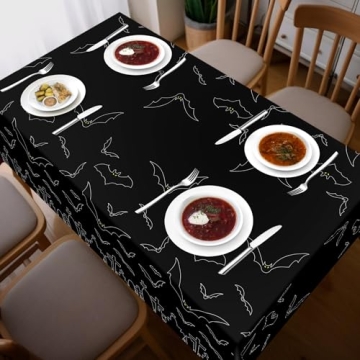 Spooky Bat Design Halloween Tablecloth Set - 2 Pack