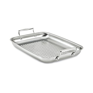 All-Clad 15x11 Inch Stainless Steel Roaster Pan for Grilling