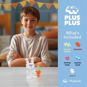 PLUS PLUS 3D Bunny Building Kit for Creative Kids