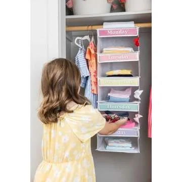 5-Shelf Kids Clothes Organizer for Easy Mornings