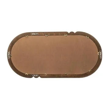 Elegant Creative Co-Op Oval Wall Mirror Black Home Decor