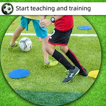 Vhxorrz 6pcs Spot Markers 9 Inch floor dots Non-Slip Rubber Agility Markers for Football, Basketball Training Markers,School Activities, Exercise Drills