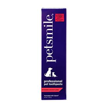 Petsmile Professional Pet Toothpaste - Cat & Dog Toothpaste for Plaque, Tartar, & Bad Breath - VOHC Accepted Non Enzymatic Dental Care for Cat & Dog Teeth Cleaning (Rotisserie Chicken, 4.5 Oz)