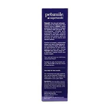 Petsmile Professional Pet Toothpaste - Cat & Dog Toothpaste for Plaque, Tartar, & Bad Breath - VOHC Accepted Non Enzymatic Dental Care for Cat & Dog Teeth Cleaning (Rotisserie Chicken, 4.5 Oz)