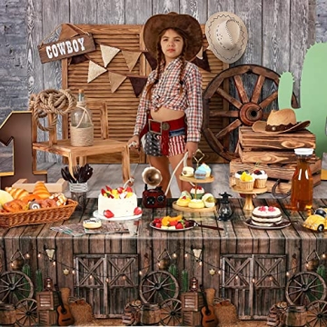 Tiamon Western Cowboy Tablecloth - Perfect Party Decor
