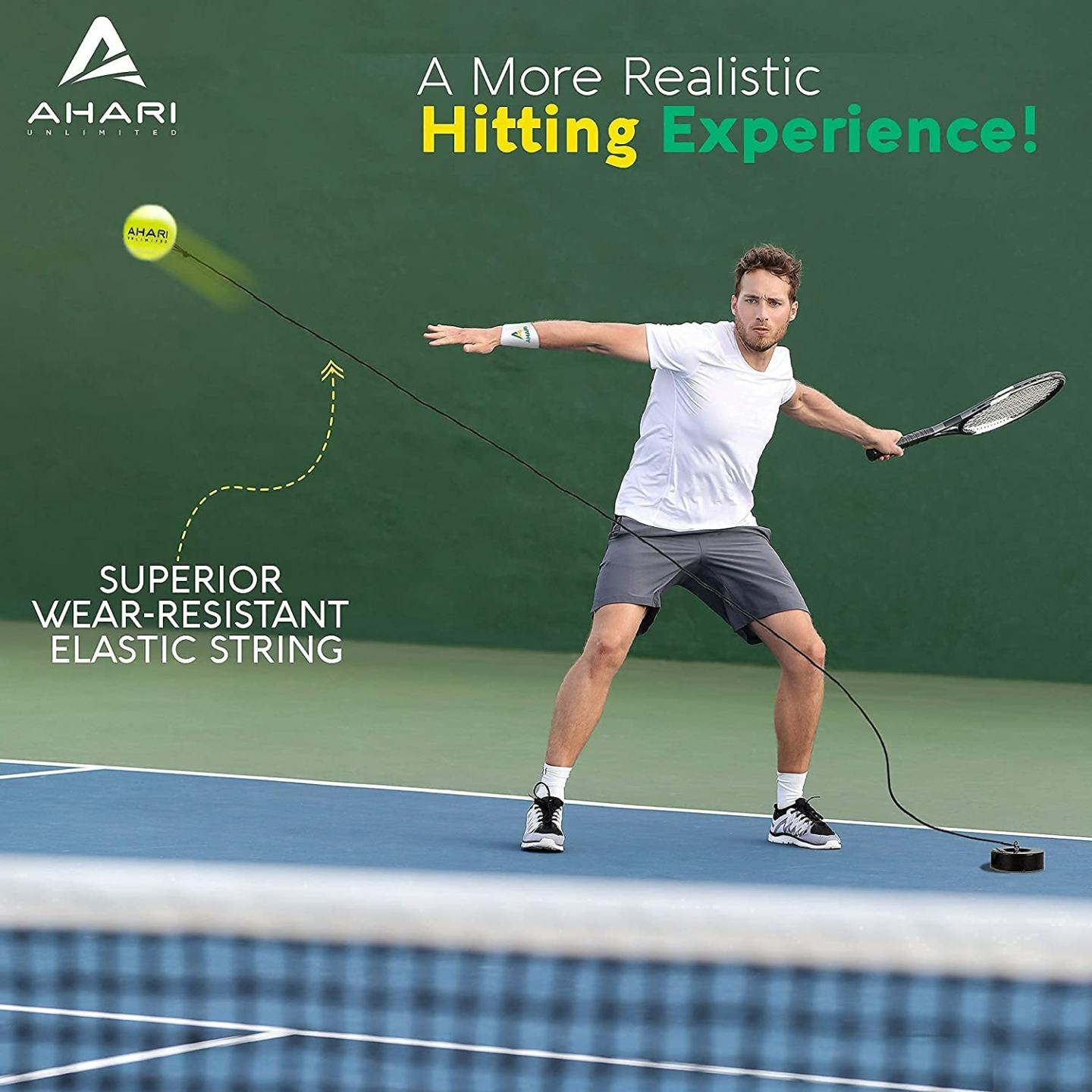 Ahari Premium Tennis Trainer Set for Solo Practice