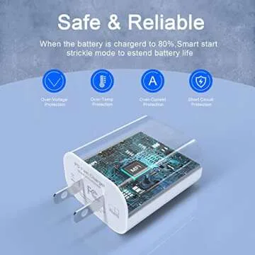 Ucaca 10FT iPhone Fast Charger, [MFi Certified] 2 Pack PD 20W USB C Wall Charger Block with 10FT Extra Long Type C to Lightning Fast Charging Data Sync Cord for iPhone 14 13 12 11 Pro Max XS XR X iPad