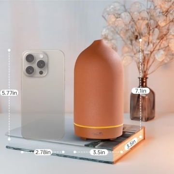 Wanlola Ceramic Essential Oil Diffuser Auto Shut-Off Stylish