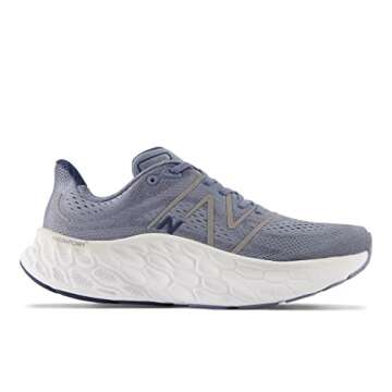 New Balance Men's Fresh Foam X More V4 Running Shoe, Arctic Grey/Natural Indigo, 10.5