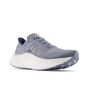 New Balance Men's Fresh Foam X More V4 Running Shoe, Arctic Grey/Natural Indigo, 10.5