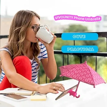 VIVOUNITY Cute Phone Umbrella Shade for Summer Fun
