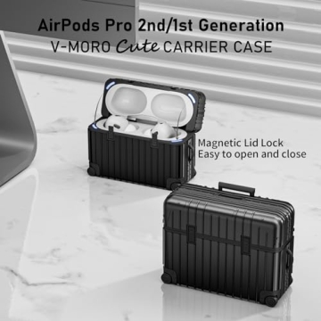 V-MORO Cute Suitcase Design AirPods Pro Case - Great Gift