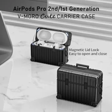 V-MORO Cute Suitcase Design AirPods Pro Case - Great Gift