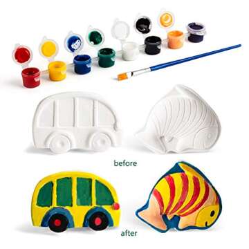 80 Piece Arts and Crafts for Kids Ages 4-8, Kids Paint Kit Art Set, Easter Craft Activities Kits, Cr...