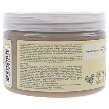 SheaMoisture Jamaican Black Castor Oil Treatment Masque For Dry Hair Jamaican Black Castor Oil Parab...