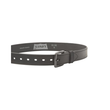 Levi's Men's Casual Leather Belt in Matte Black 42-44