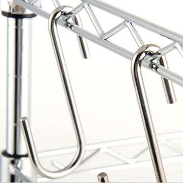 ESFUN 30 Pack Heavy Duty S Hooks for Kitchen and Home