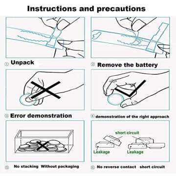 Rakopidy CR2032 Battery 3 Volt Lithium Coin Cell 2032 Batteries - (100-Count)