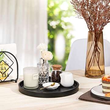 Luxspire Round Vanity Tray 10.63 Inch Elegant Organizer