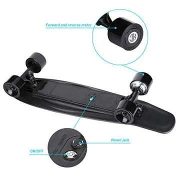 JKing Electric Longboard - 350W Hub Motor, Fast and Portable
