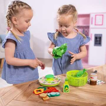 Melissa & Doug Salad Spinner Play Set - Interactive Pretend Play Food for Ages 3+