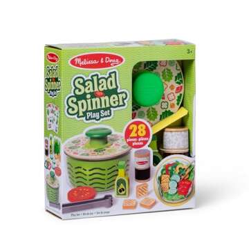 Melissa & Doug Salad Spinner Play Set for Kids Ages 3+
