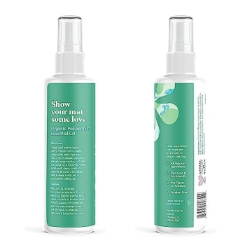 ASUTRA Yoga Mat Cleaner Spray - Energizing Peppermint, 4 fl oz