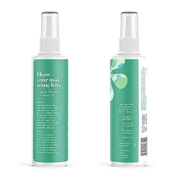 ASUTRA Yoga Mat Cleaner Spray - Energizing Peppermint, 4 fl oz