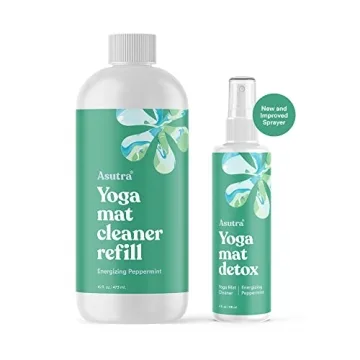 ASUTRA Yoga Mat Cleaner Spray - Energizing Peppermint, 4 fl oz