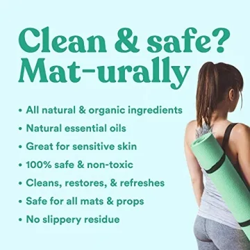 ASUTRA Yoga Mat Cleaner Spray - Energizing Peppermint, 4 fl oz