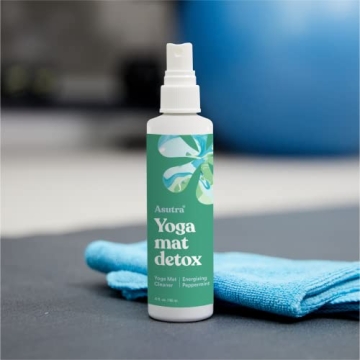 ASUTRA Yoga Mat Cleaner Spray - Energizing Peppermint, 4 fl oz