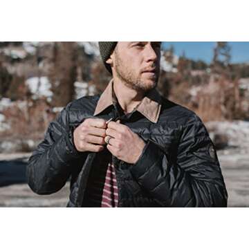 QALO Men's Silicone Ring, Camo (Size 9) - Step Edge Q2X - Mens Wedding Bands - Breathable & Durable ...