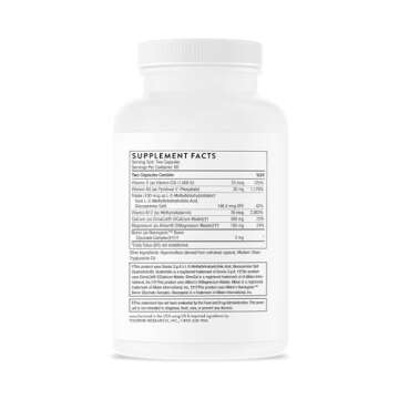THORNE Advanced Bone Support‡ - (Formerly Oscap) - Bone Health Supplement with Calcium and Vitamin D - 120 Capsules
